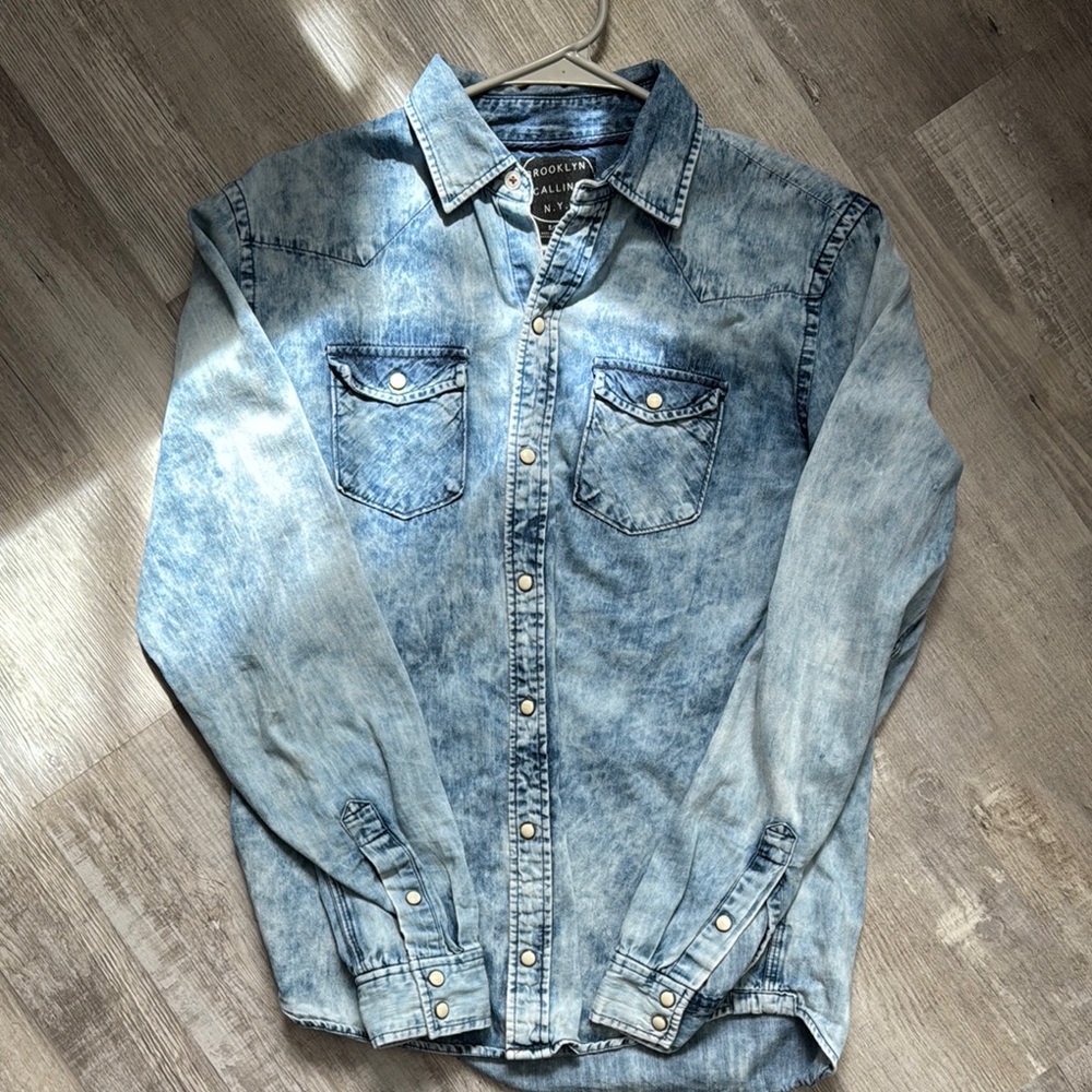Denim Button-Up Shirt